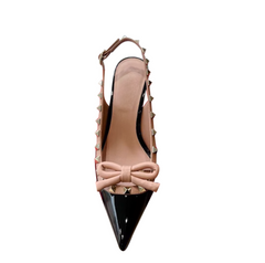 Studded Mid Heel Sandals - 7cm