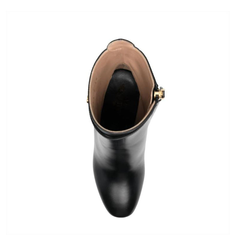Buckled Block Heel Platform Ankle Boots