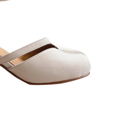 Spilt Toe Block Heel Sandals