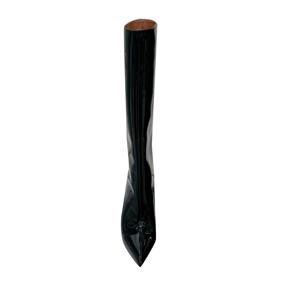 Patent Leather High Heel Knee High Boots