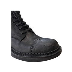 Lace Up Biker Ankle Boots