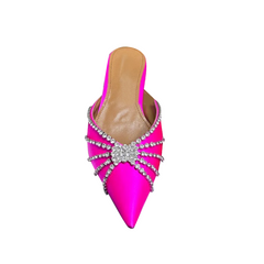 Diamante Slippers Slides