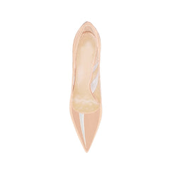 Patent Leather And PVC Mid Heel Pumps - 8cm