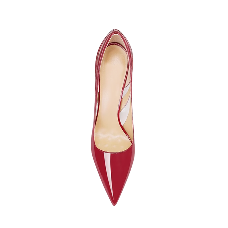 Patent Leather And PVC High Heel Pumps - 10cm