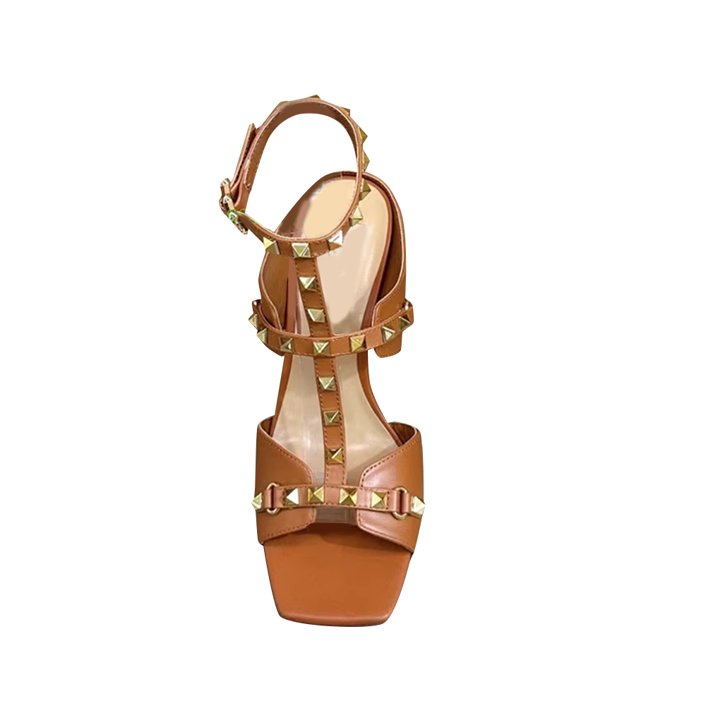 Studded High Heel Sandals