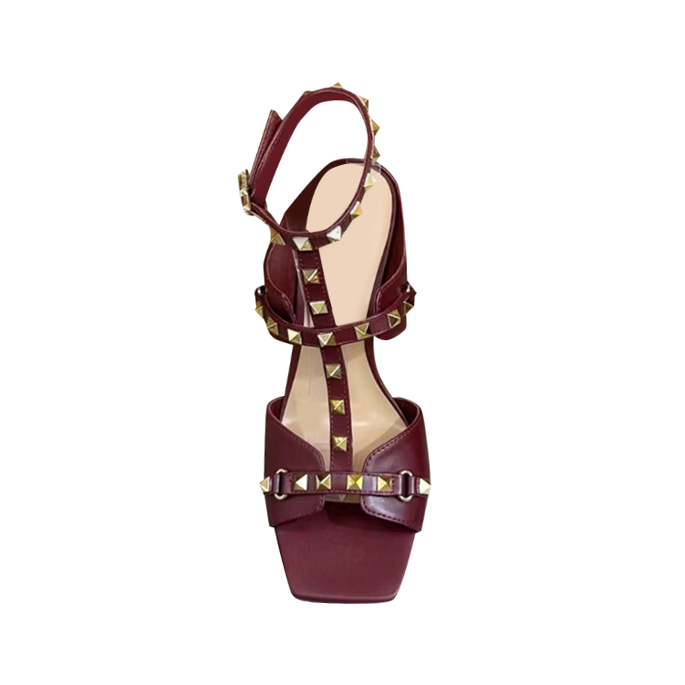 Studded High Heel Sandals