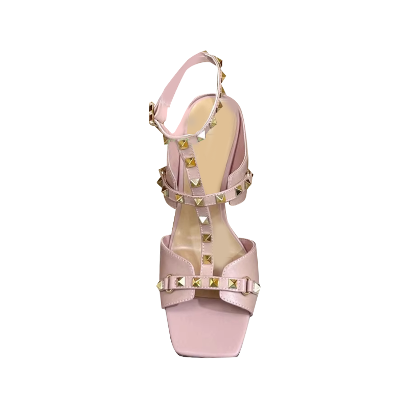 Studded High Heel Sandals