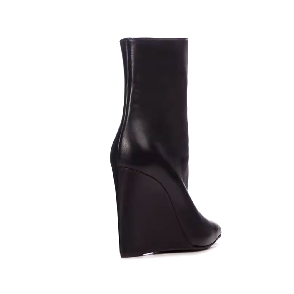 Wedged Heel Ankle Boots