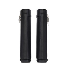 Lock Detailed Wedged Heel Leather Knee High Boots