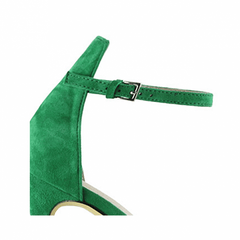 Platform Suede High Heel Sandals - 10cm