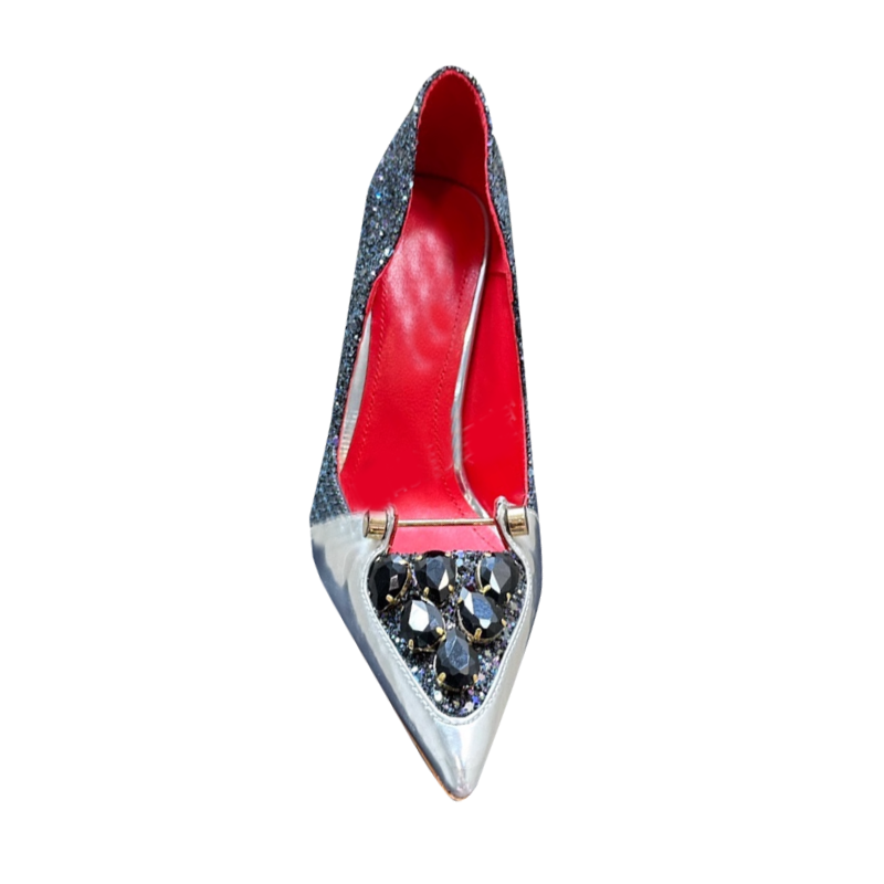 Diamante Glitter High Heel Pumps