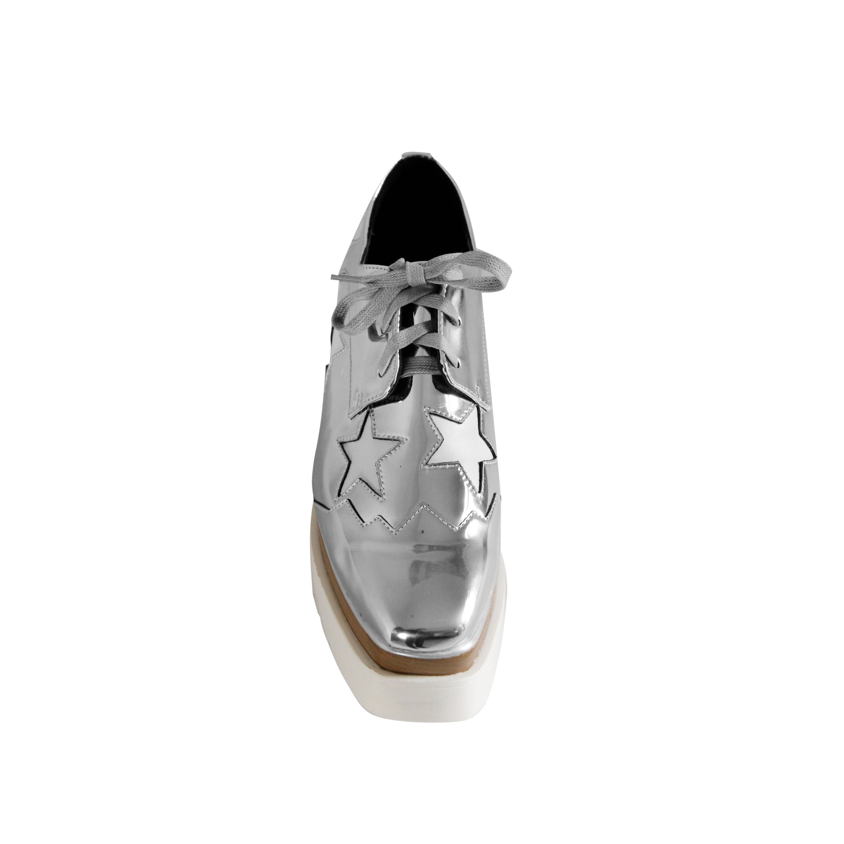 Star Lace Up Oxfords Platform Sneakers