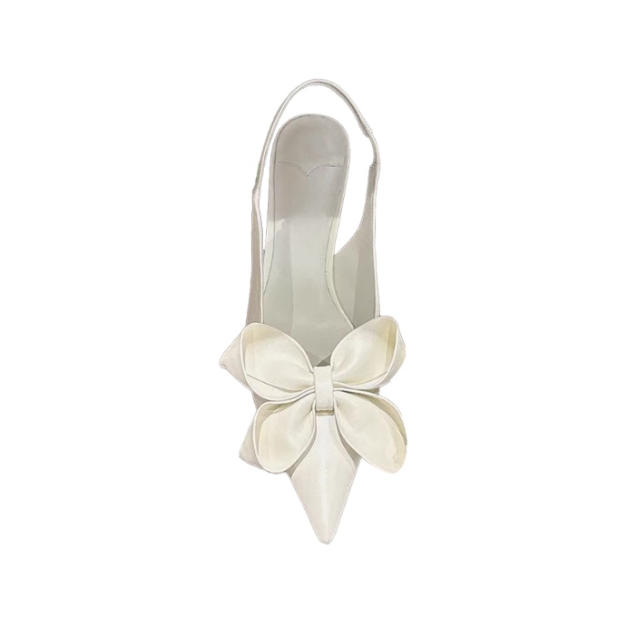 Bow Mid Heel Sandals