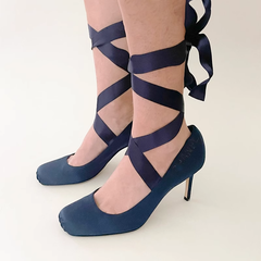 Wrap Mid Heel Pumps