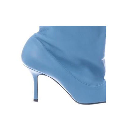 Draw-String High Heel Knee High Boots