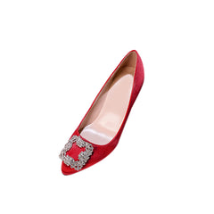 Diamante Embellished Satin Mid Heel Pumps - 6cm