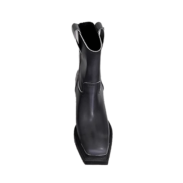Block Heel Ankle Boots