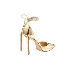 Tassels Lace Up High Heel Sandals