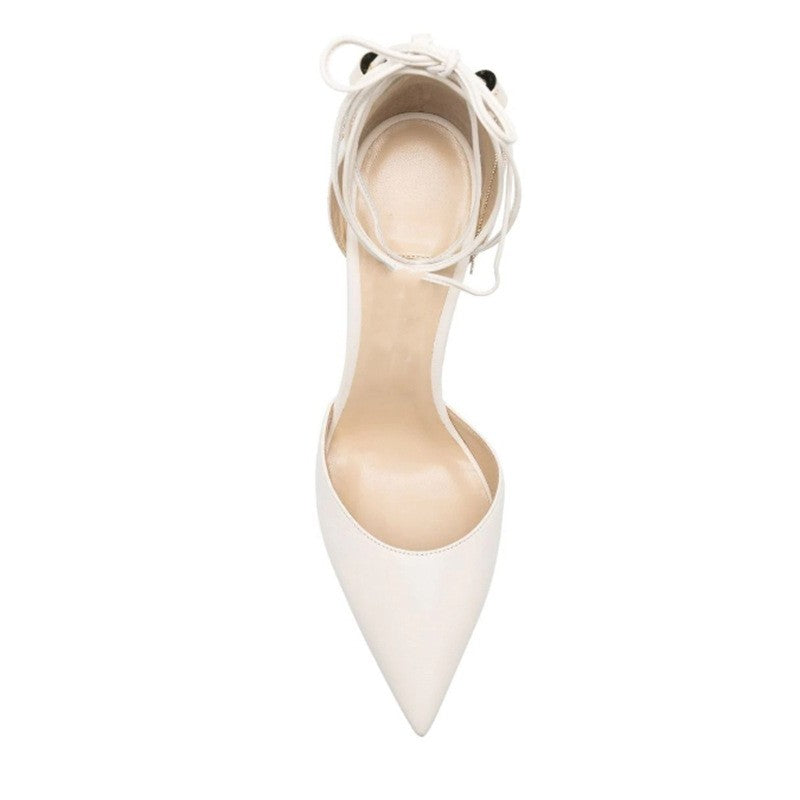 Tassels Lace Up High Heel Sandals