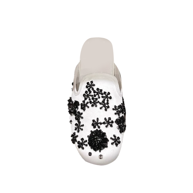 Beaded Slippers Slides