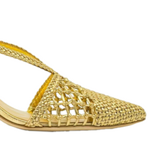 Cut Out Kitten Heel Sandals - 9.5cm