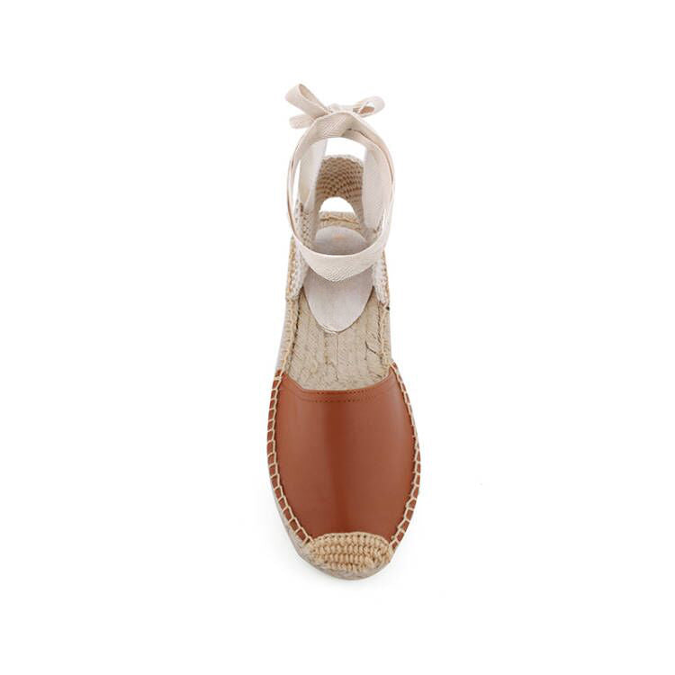 Lace Up Flat Sandals