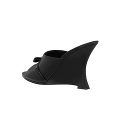 Wedged Heel Mules Sandals