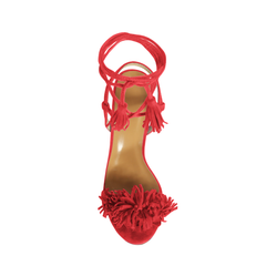 M Tassel and Fringe Sandals - 10 cm
