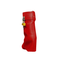 Lock Detailed Wedged Heel Ankle Boots