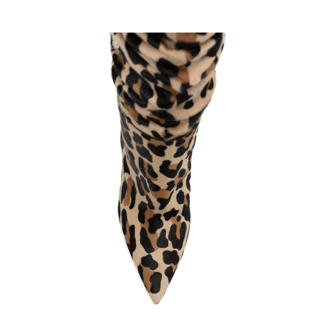 Stiletto Heel Printed Slouchy Ankle Boots
