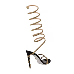 Diamante Wrap High Heel Sandals