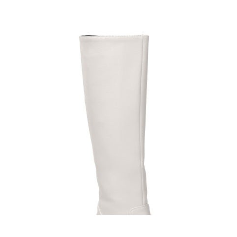 Block Heel Platform Knee High Boots