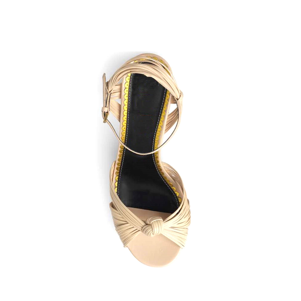 Knotted Ankle Strap Platform Sandals