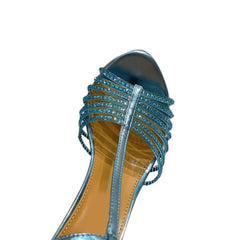 Diamante Ankle Strap High Heel Sandals
