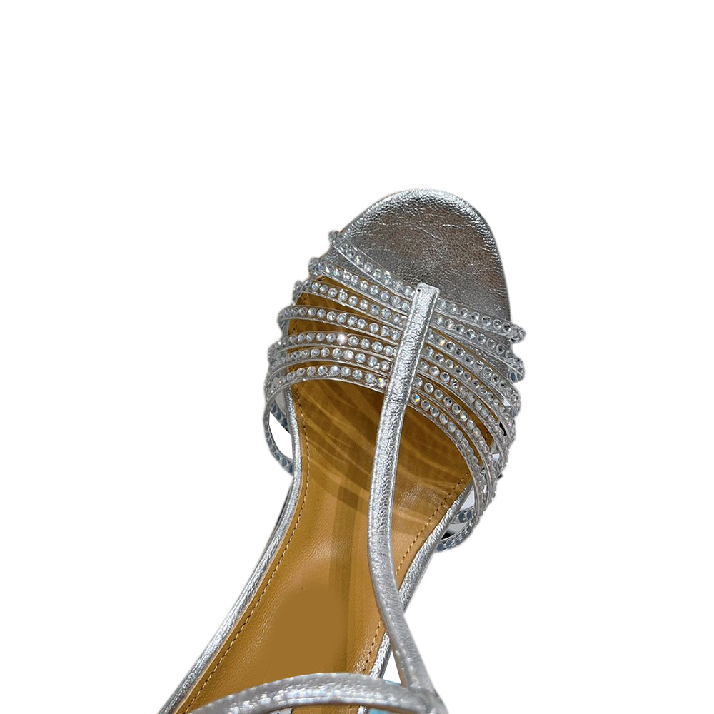 Diamante Ankle Strap High Heel Sandals