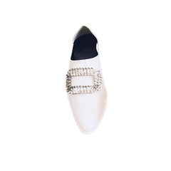 Diamante Buckled Flats