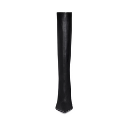 Leather High Heel Knee High Boots
