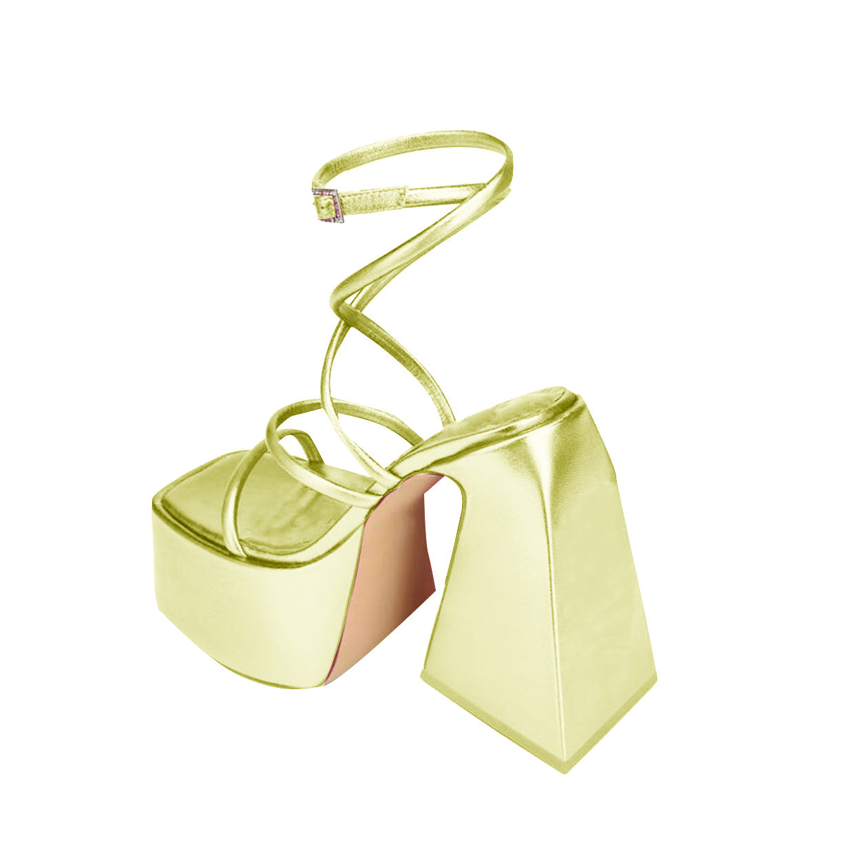 Ankle Strap Block Heel Platform Sandals