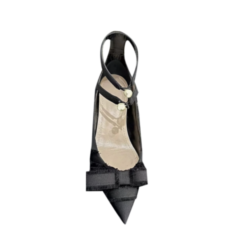 Bow Kitten Heel Sandals