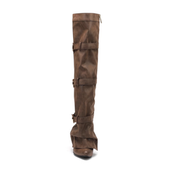 Buckled Knee High Boots
