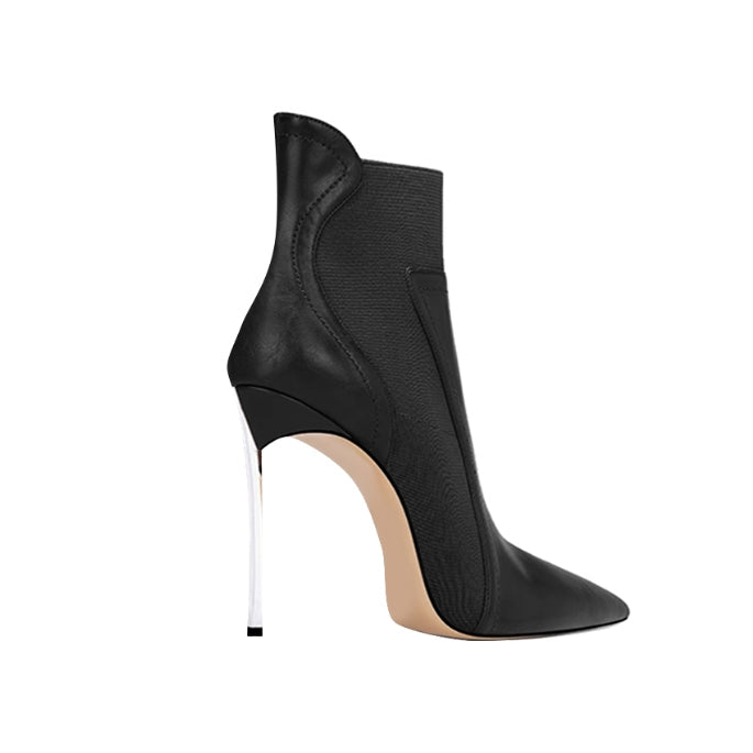 Stiletto Heel Ankle Boots - 8cm