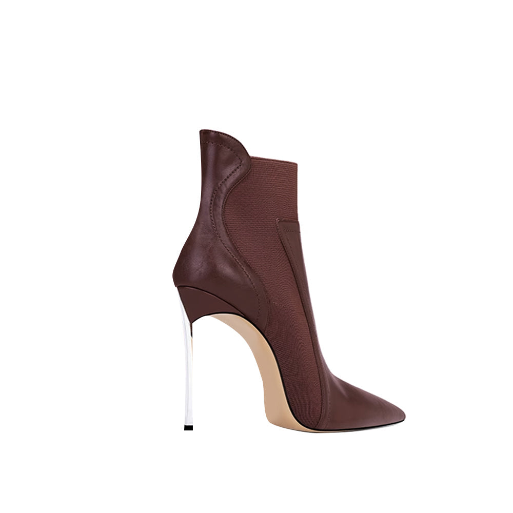 Stiletto Heel Ankle Boots - 8cm