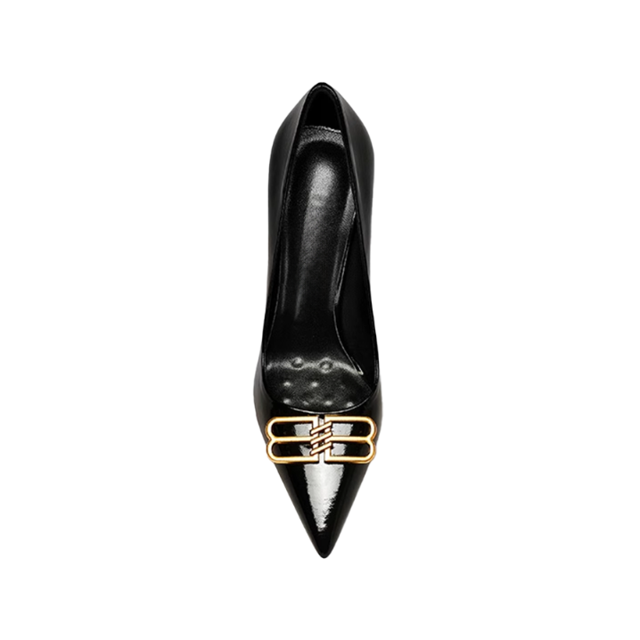 Metal Embellished High Heel Pumps - 10cm