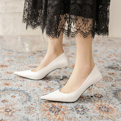 Stiletto Mid Heel Pumps - 8cm