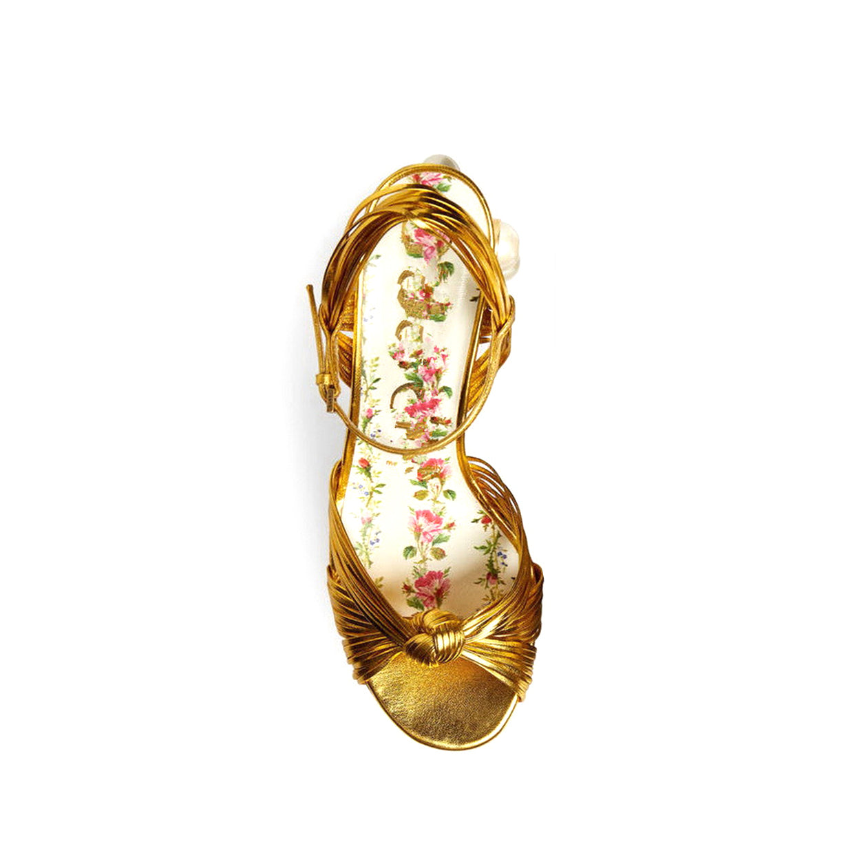 Pearl Embellished Platform Sandals