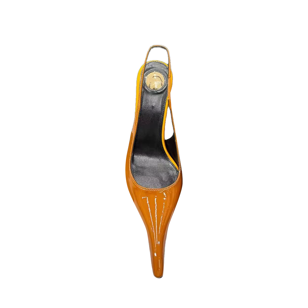Super Pointed Toe Slingback High Heel Sandals