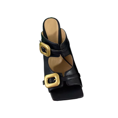 Buckled Mules Sandals