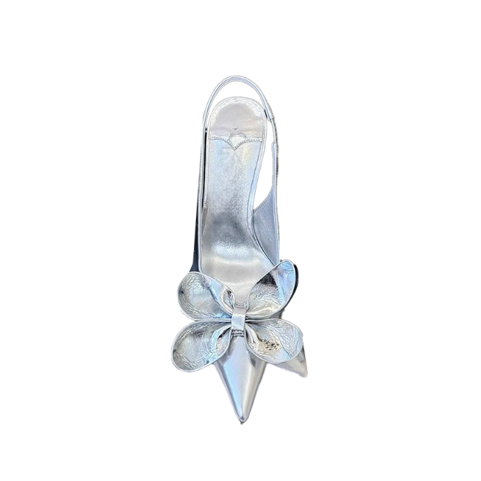 Bow Kitten Heel Sandals