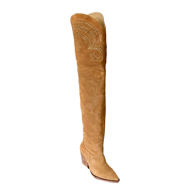 Diamante Over The Knee Boots