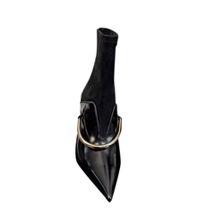 Metal Embellished Ankle Boots